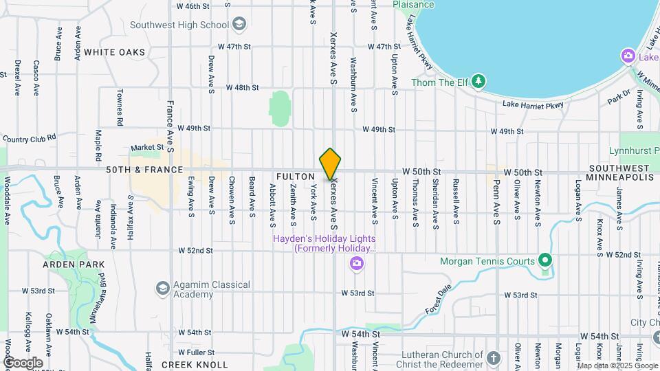 5016 Xerxes Ave S Mapa y Detalles de la Ubicación