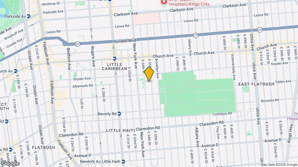 282 E 35th St Map and Location Details