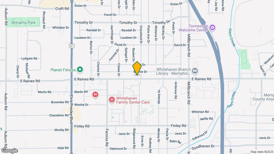1456 E Raines Rd Map and Location Details