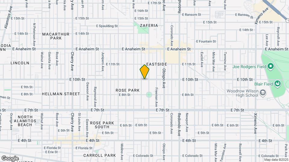 2916 E 10th St, Unit A Map and Location Details