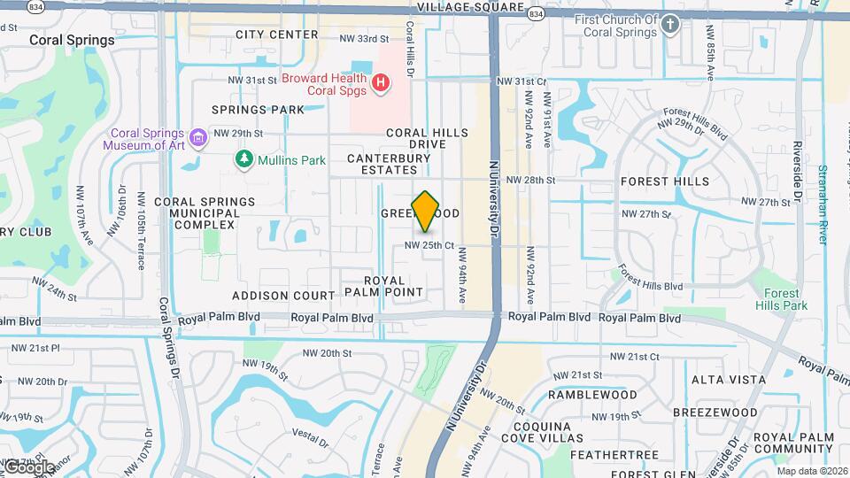 9555 NW 25th Ct Mapa y Detalles de la Ubicación
