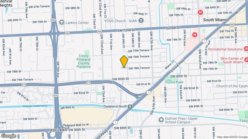 7800 SW 69th Ave Map and Location Details