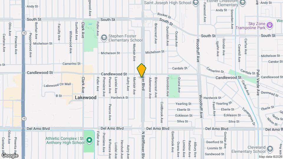 5235 Bellflower Blvd Mapa y Detalles de la Ubicación