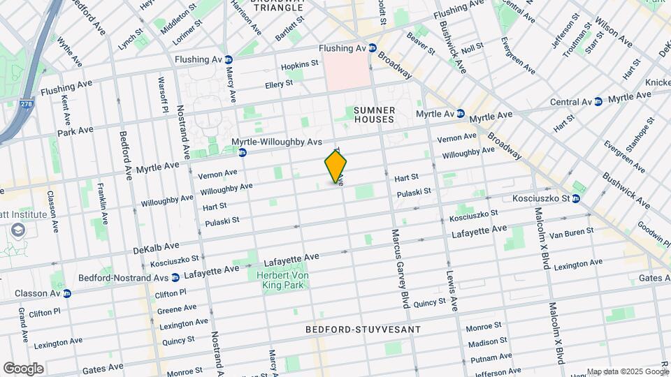 303 Throop Ave Mapa y Detalles de la Ubicación