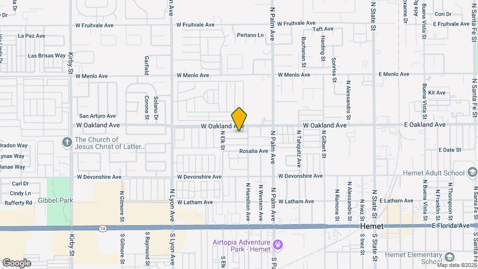 1170 Valencia Ave Map and Location Details