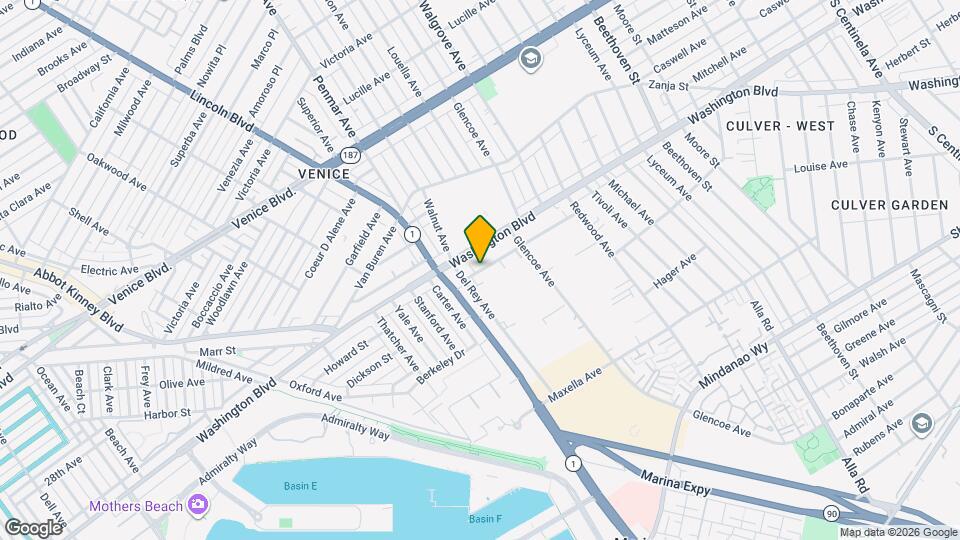 13463 Beach Ave Mapa y Detalles de la Ubicación