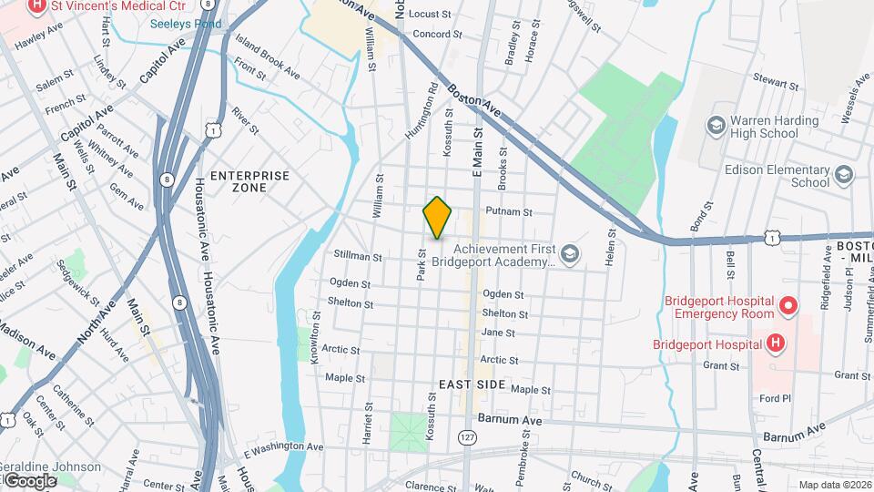 1079 Kossuth St, Unit #2 Map and Location Details
