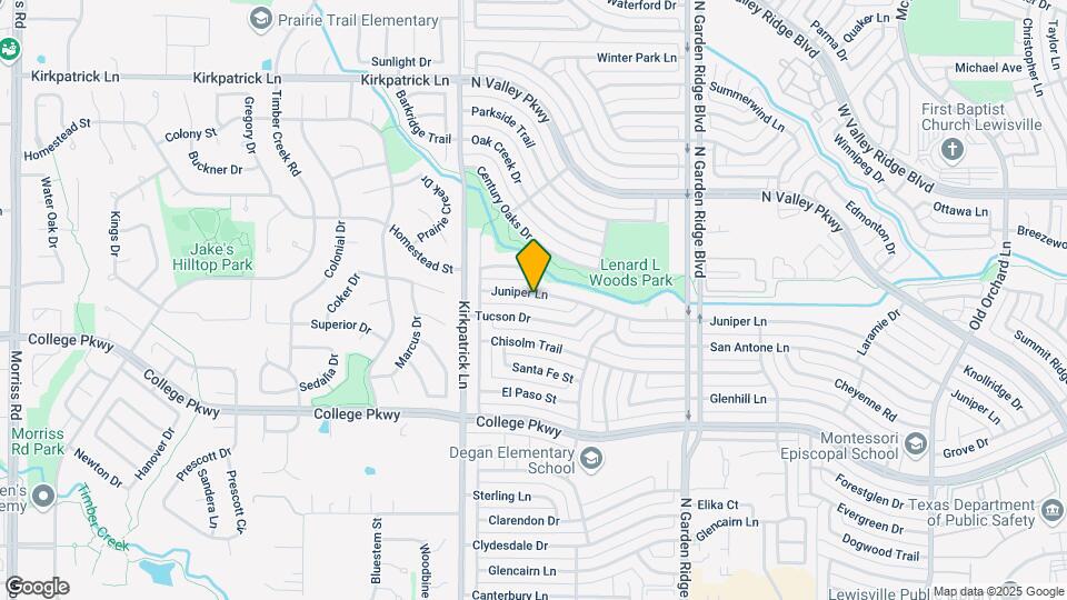 1842 Juniper Ln Map and Location Details