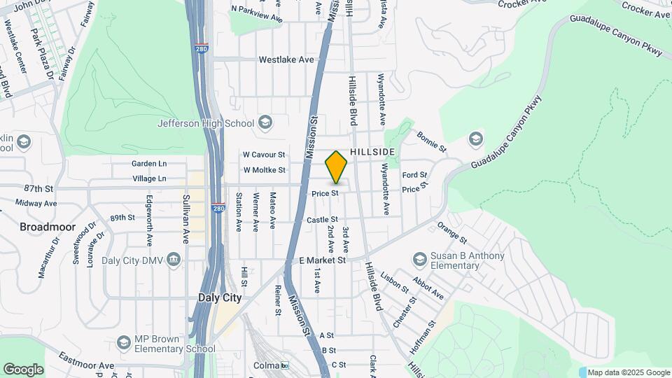 251 Price St Mapa y Detalles de la Ubicación