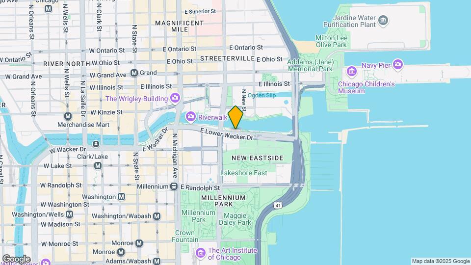 336 E Wacker Dr Map and Location Details