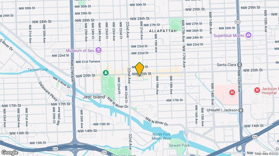 2145 NW 19th Terrace Map and Location Details