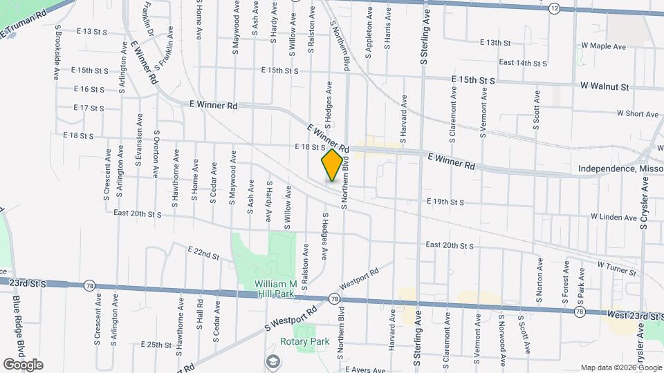 10714 E 19th St S Map and Location Details