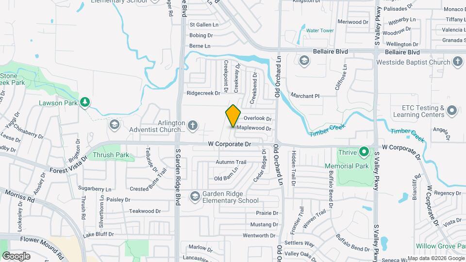 1818 Orchard Dr Map and Location Details