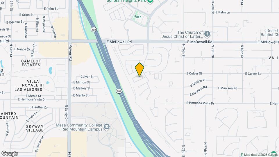 7312 E Mills St Map and Location Details