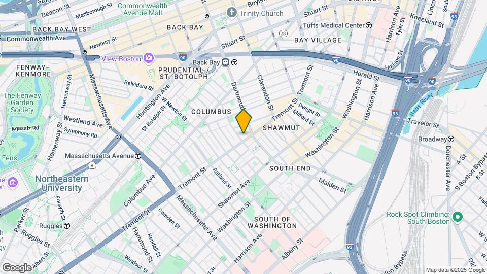 623 Tremont St Mapa y Detalles de la Ubicación