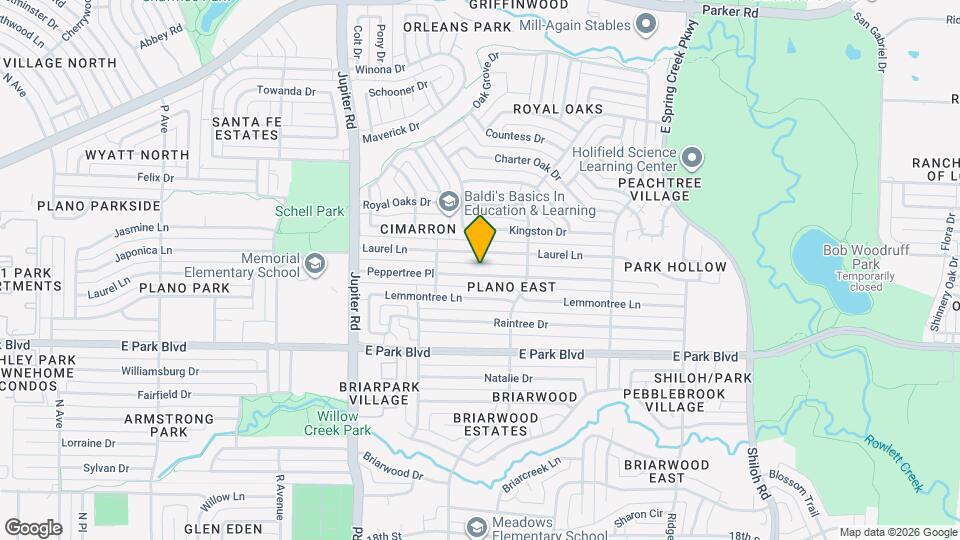 2705 Peppertree Pl Map and Location Details