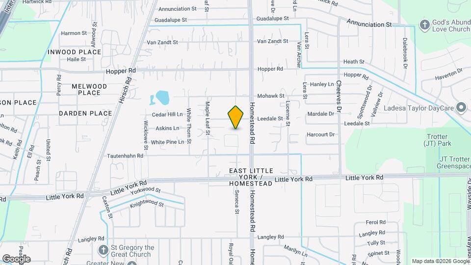 5843 Northern Oak St Map and Location Details