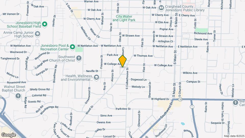 1615 Wood St Map and Location Details