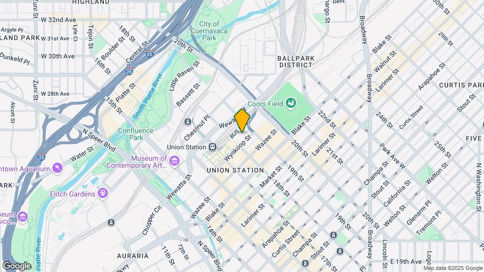 1801 Wynkoop St Map and Location Details