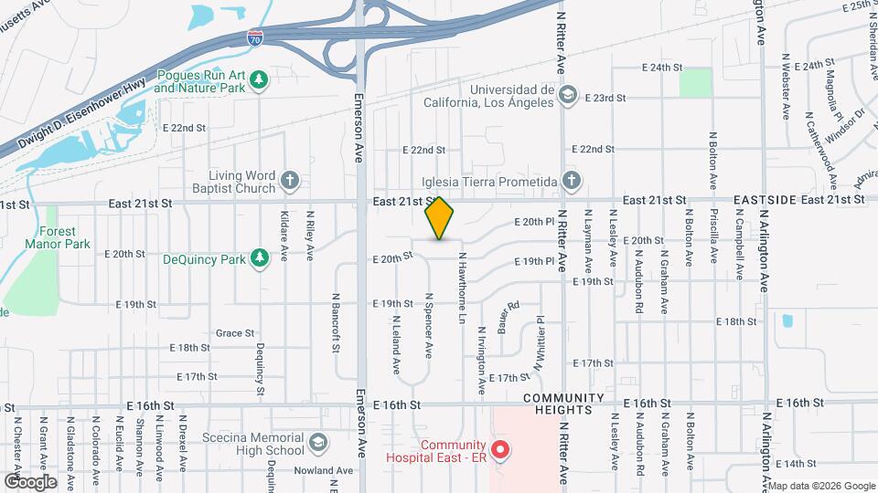 5225 E 20th Pl Mapa y Detalles de la Ubicación