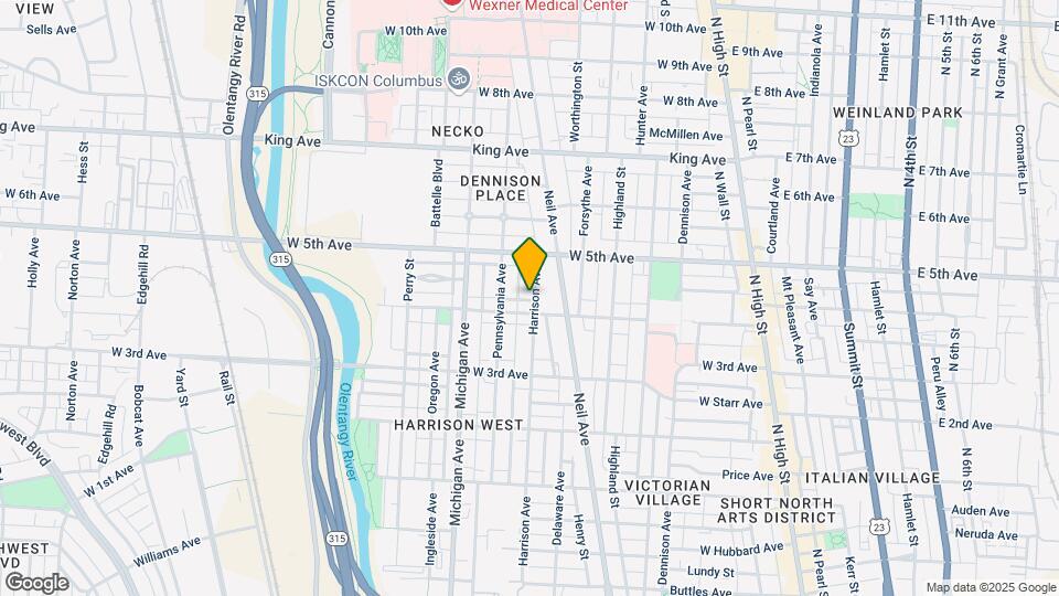 1211 Harrison Ave Mapa y Detalles de la Ubicación