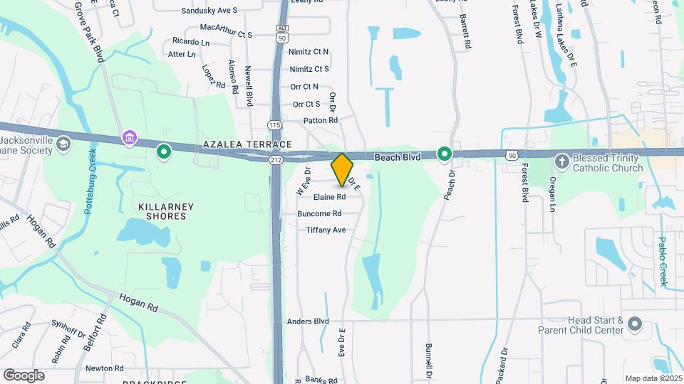 9827 Elaine Rd Map and Location Details