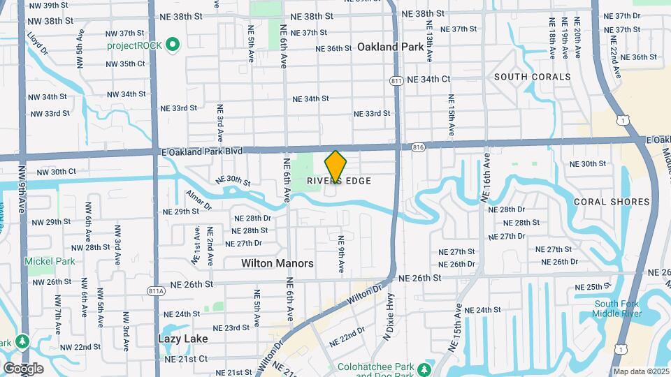 2918 NE 8th Terrace Mapa y Detalles de la Ubicación