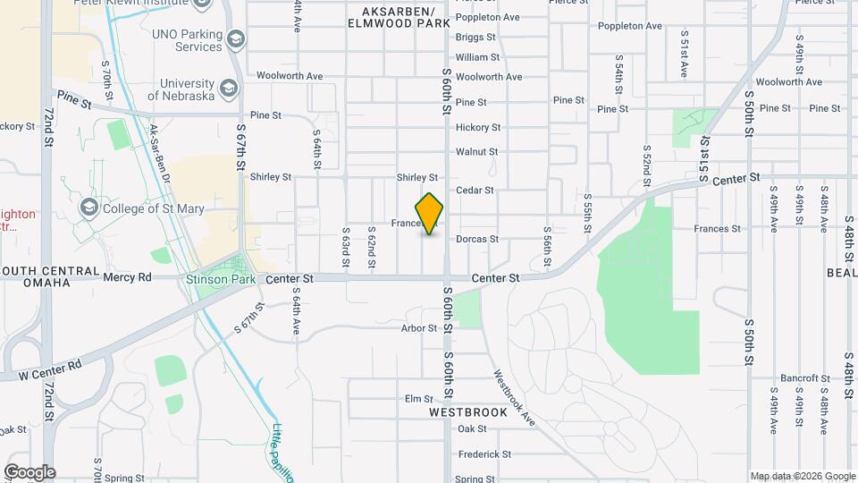 2115 S 61st St Map and Location Details