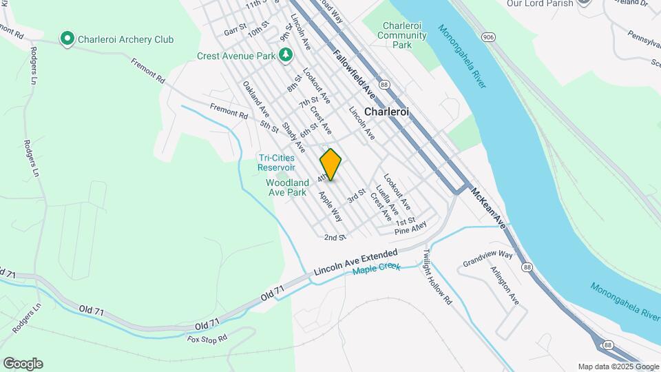 318 1/2 Shady Ave Map and Location Details