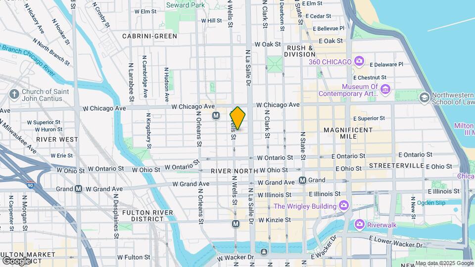160 W Huron St Map and Location Details
