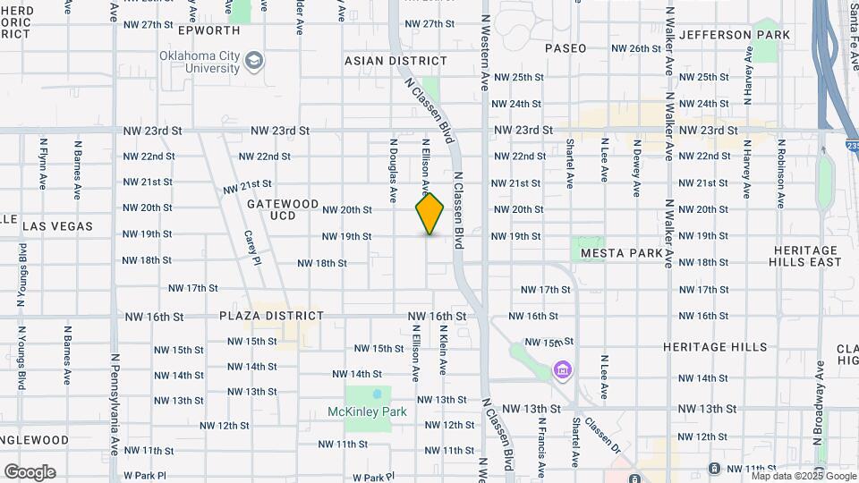 1226 NW 19th St Map and Location Details