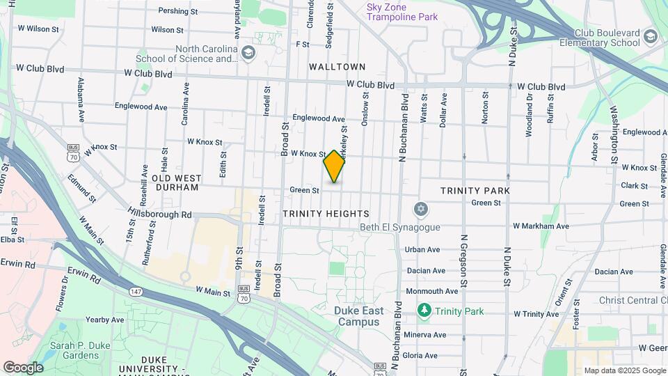 1502 Green St Map and Location Details