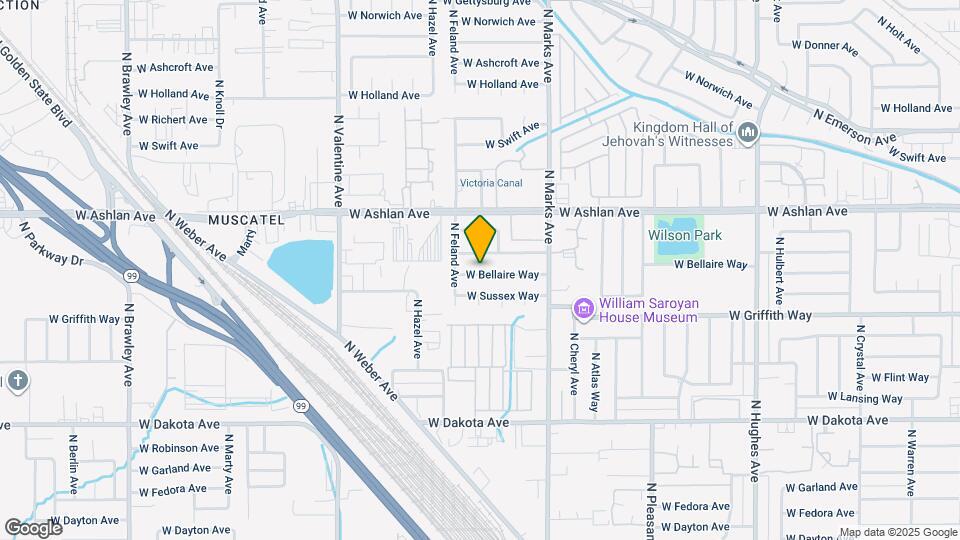3132 W Bellaire Way Map and Location Details