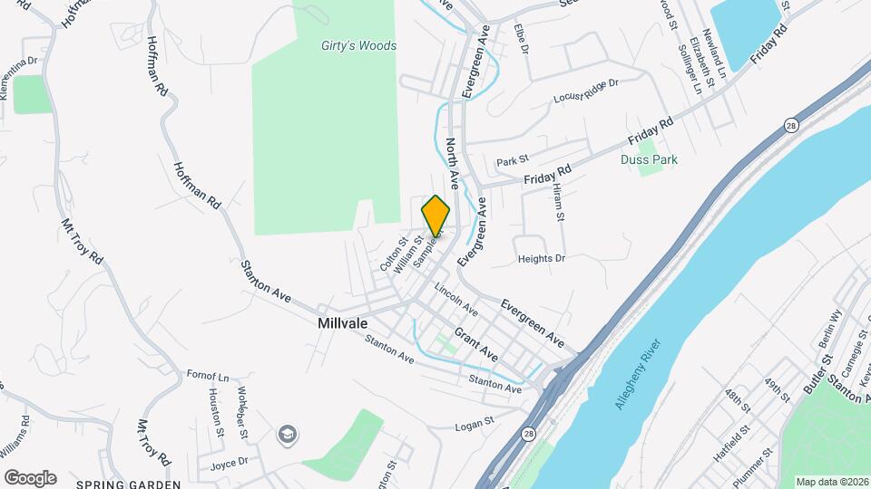 414 Sample St Map and Location Details