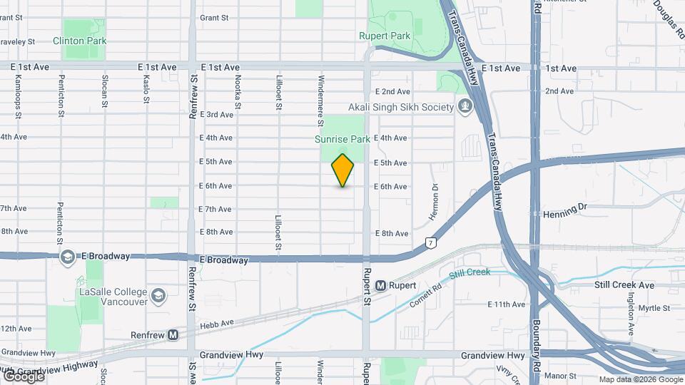 3254 E 6th Ave Map and Location Details