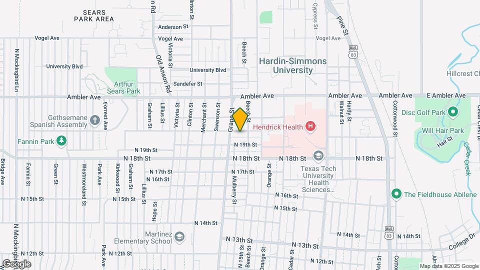1625 N 20th St Map and Location Details