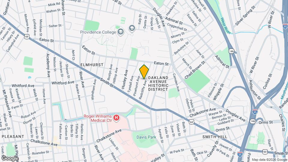 80 Radcliffe Ave Map and Location Details