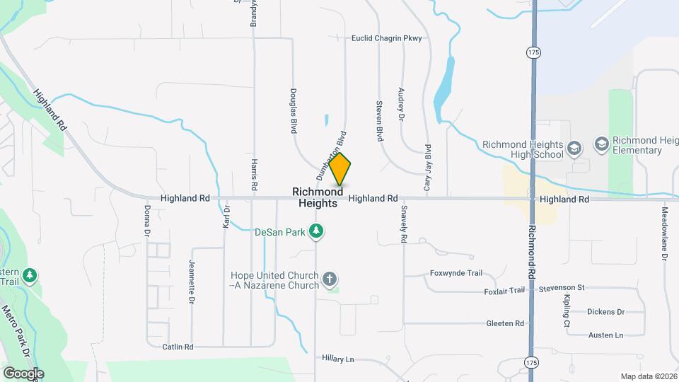 25855 Highland Rd Map and Location Details