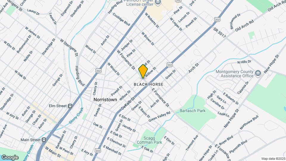 1350 Willow St Map and Location Details