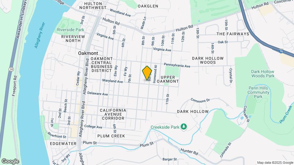 601 9th St Map and Location Details