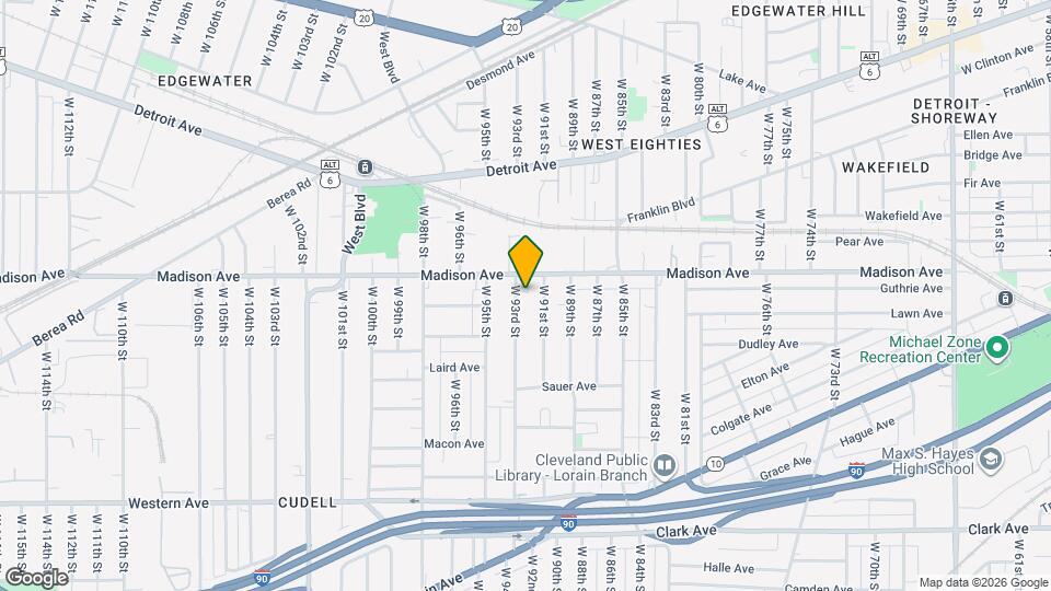 2021 W 93rd St Map and Location Details