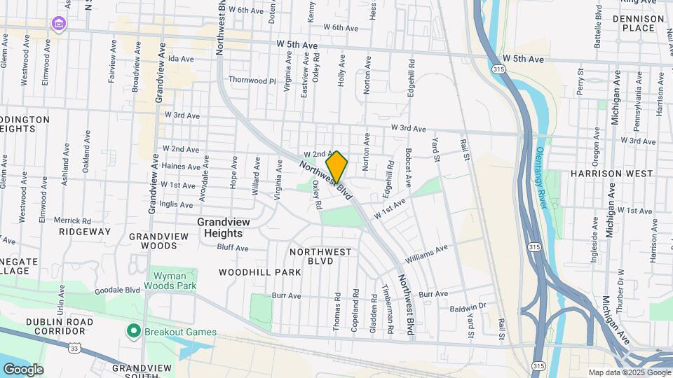 1111 Northwest Blvd Map and Location Details