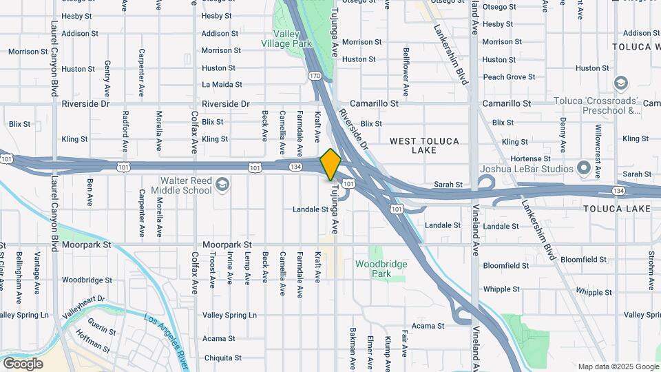 4541 Tujunga Ave, Unit 4541 Map and Location Details