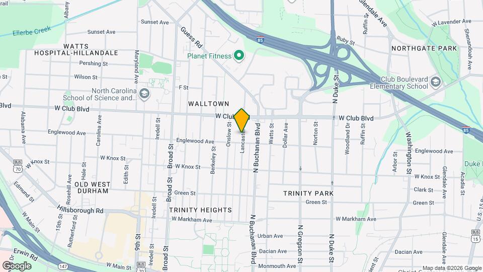 1105 Lancaster St Map and Location Details