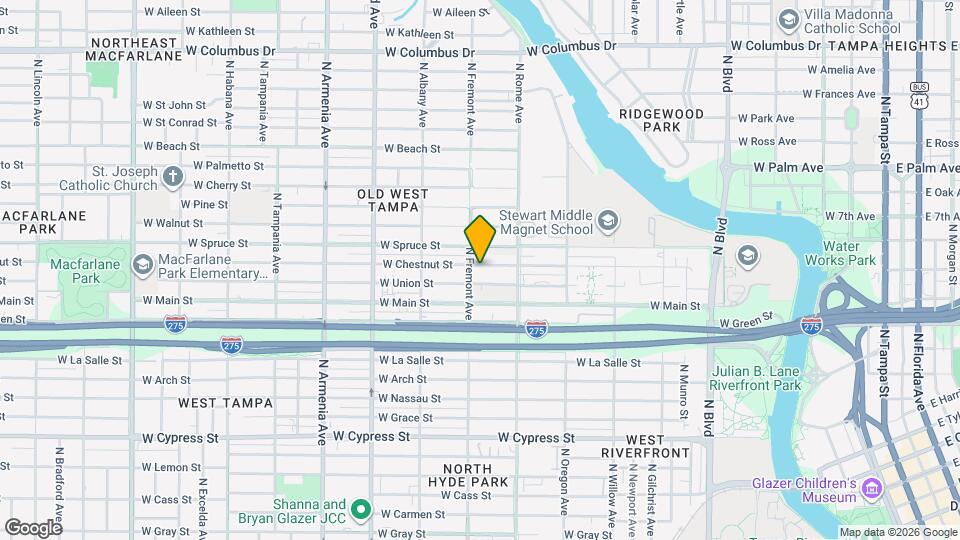 1726 W Chestnut St Map and Location Details