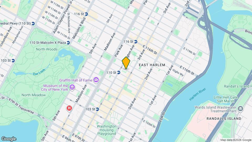 174 E 111th St, Unit East 111th Map and Location Details