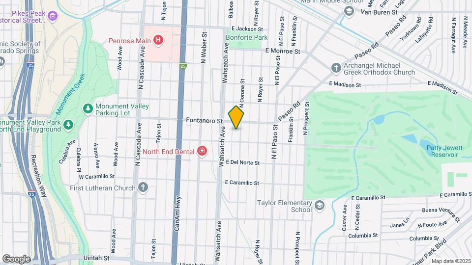 1816 N Corona St Map and Location Details