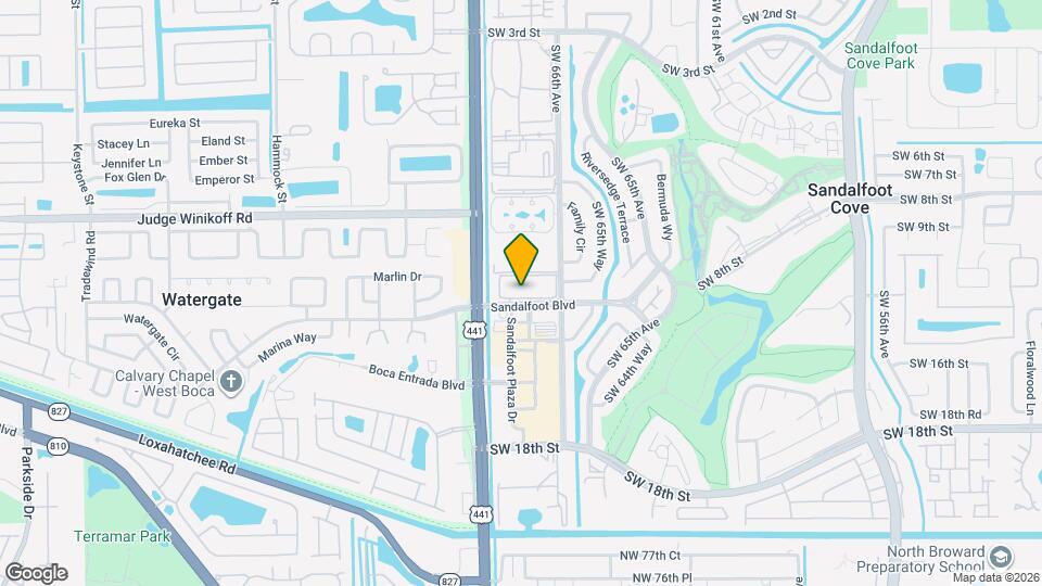 9911 SW Sandalfoot Blvd, Unit 112 Mapa y Detalles de la Ubicación