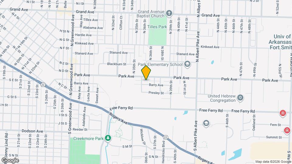 3609 Barry Ave Map and Location Details