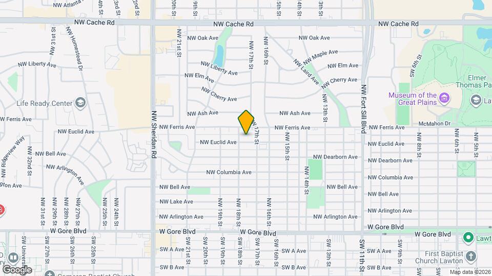 1709 NW Euclid Ave Map and Location Details